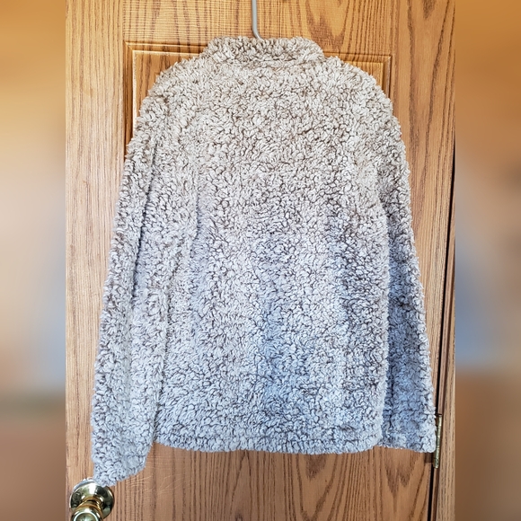 C&C California Brown Teddy Jacket with Stand-Up Collar and Zip-Up Style - Picture 2 of 4